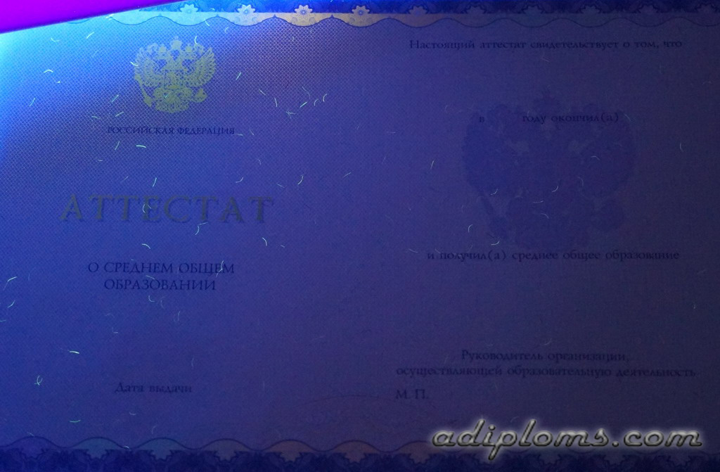 Аттестат 11 классов 2014-2024 Фото